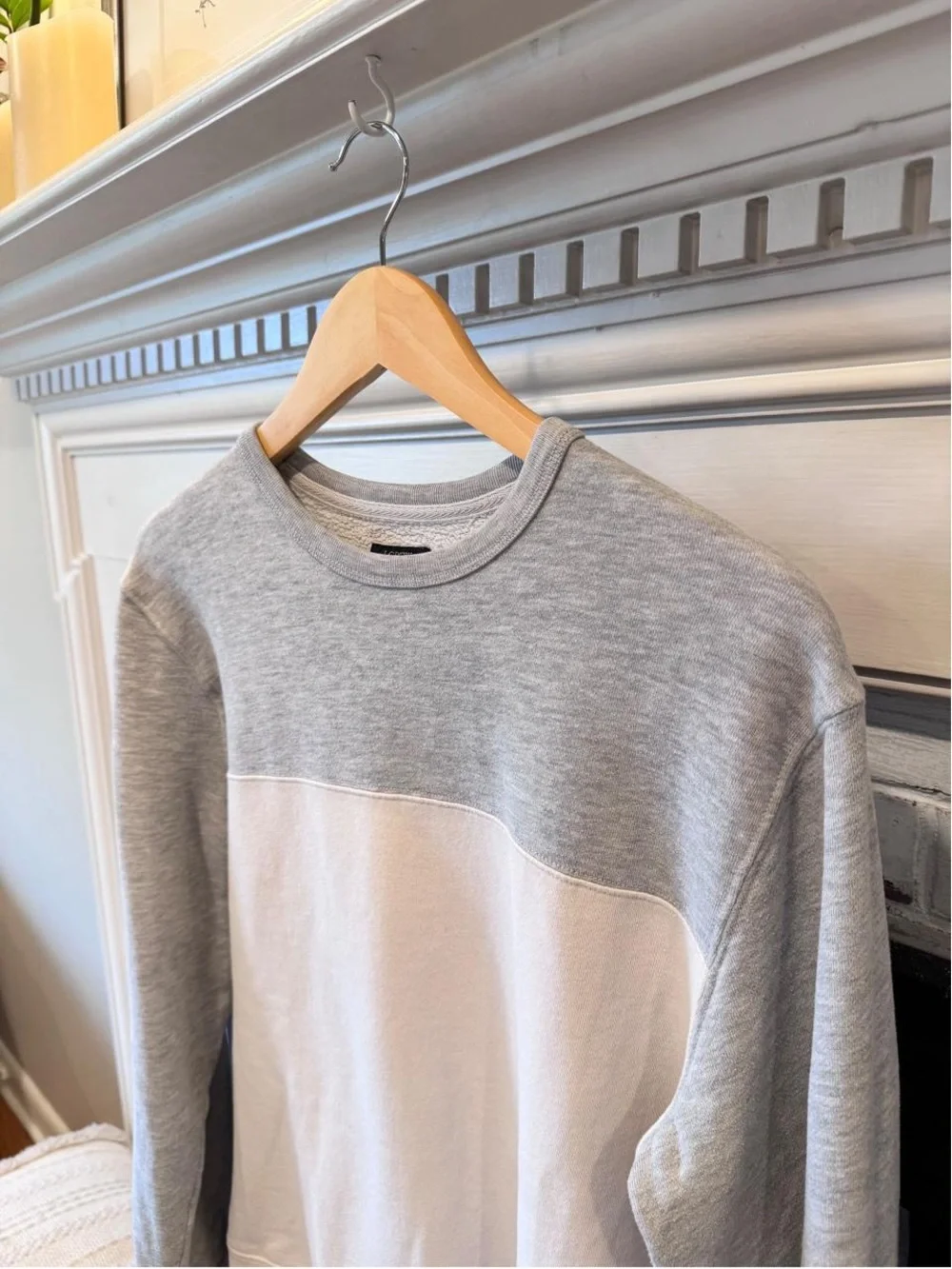 J.Crew Authentic Fleece Men’s M Colorblock Crewneck Sweatshirt
